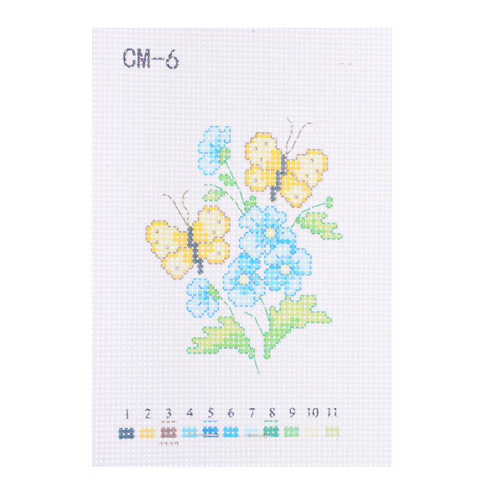 Набор для вышивания крестом 14 х 20 см, в ассортименте 10 дизайнов. В наборе: схема, канва белая Набор для вышивания крестом 14 х 20 см, в ассортименте 10 дизайнов. В наборе: схема, канва белая