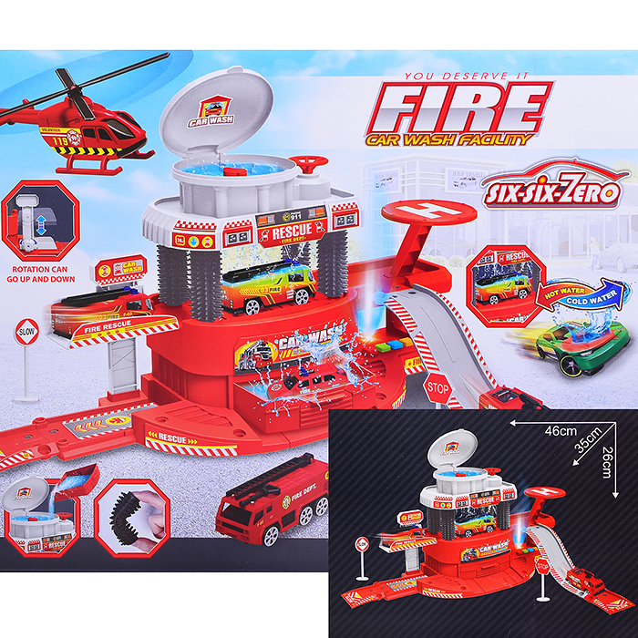 Фото к товару Парковка 660-A317 "Автомойка" в коробке (красный) Парковка 660-A317 "Автомойка" в коробке (красный)