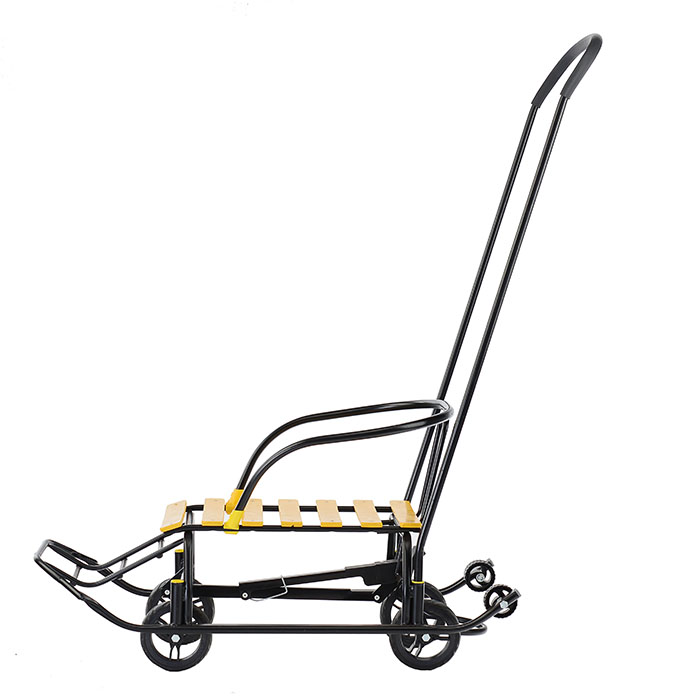 Санки детские "Мишутка-1" Универсал (черный-желтый) в коробке