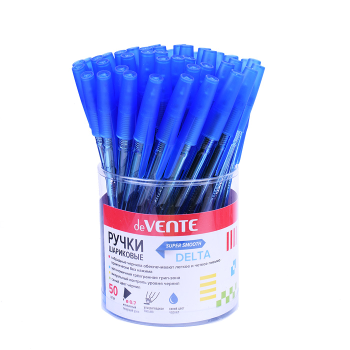 Ручка шариковая "Delta" d=0,7 мм, ультра гладкое письмо, чернила на масляной основе, игольч