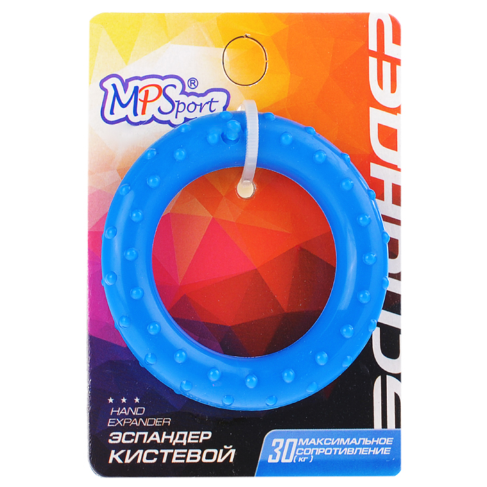 Эспандер-кольцо кистевой, массажный синий (30кг) Эспандер-кольцо кистевой, массажный синий (30кг)