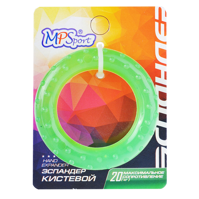 Эспандер-кольцо кистевой, массажный,зеленый (20кг) Эспандер-кольцо кистевой, массажный,зеленый (20кг)