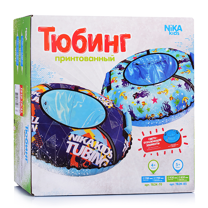 Игрушка. Тюбинг принтованный 70см "Nika sport" (фиолетовый)