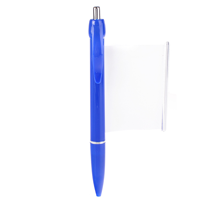 Ручка шариковая автоматическая Шпаргалка, синяя, пулевидный пиш.узел 0.7мм, корпус пластиковый синий