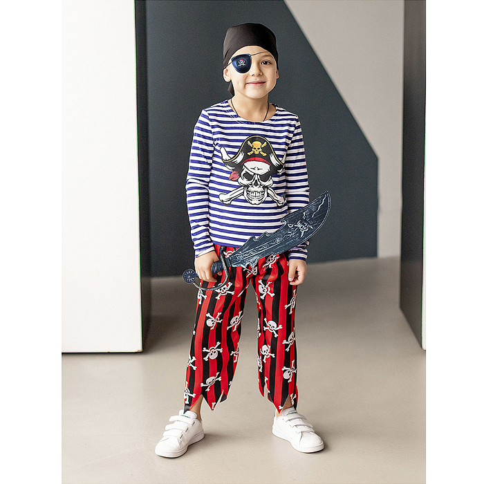 Фото к товару Костюм "Пират Джейк" (эконом) размер 122-64 Костюм "Пират Джейк" (эконом) размер 122-64