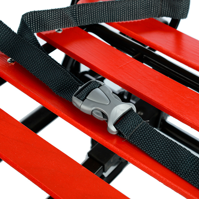 Санки детские "Мишутка-1" Универсал (черный-красный) в коробке