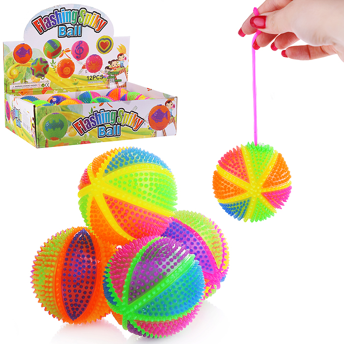 Мяч-ежик 00-1163 "Полоски" (7,5см.) в коробке Мяч-ежик 00-1163 "Полоски" (7,5см.) в коробке