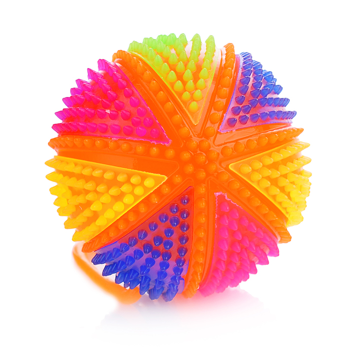 Фото к товару Мяч-ежик 00-1163 "Полоски" (7,5см.) в коробке Мяч-ежик 00-1163 "Полоски" (7,5см.) в коробке