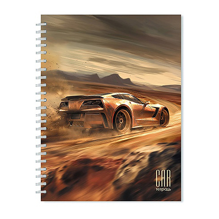 Тетрадь 80л. клетка "Авторалли" на гребне Тетрадь 80л. клетка "Авторалли" на гребне