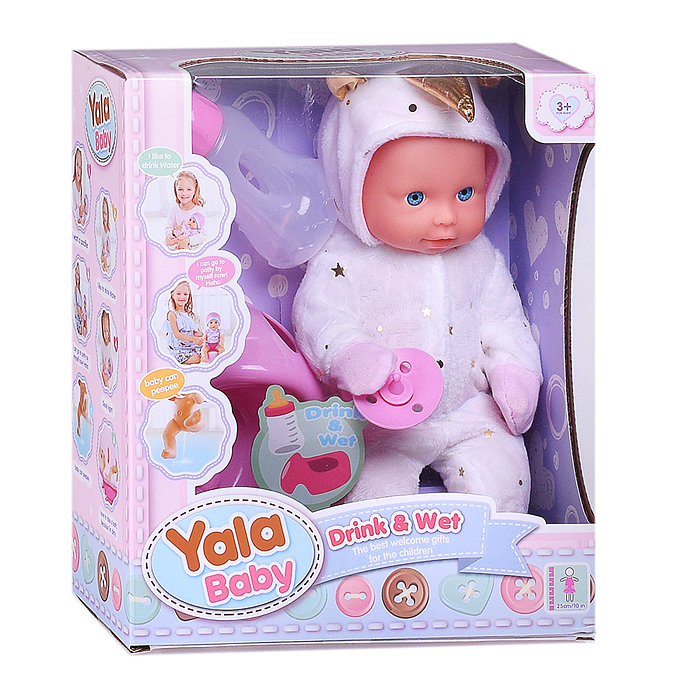 Фото к товару Пупс YL2425B-B "Аделина" с аксессуарами, в коробке Пупс YL2425B-B "Аделина" с аксессуарами, в коробке