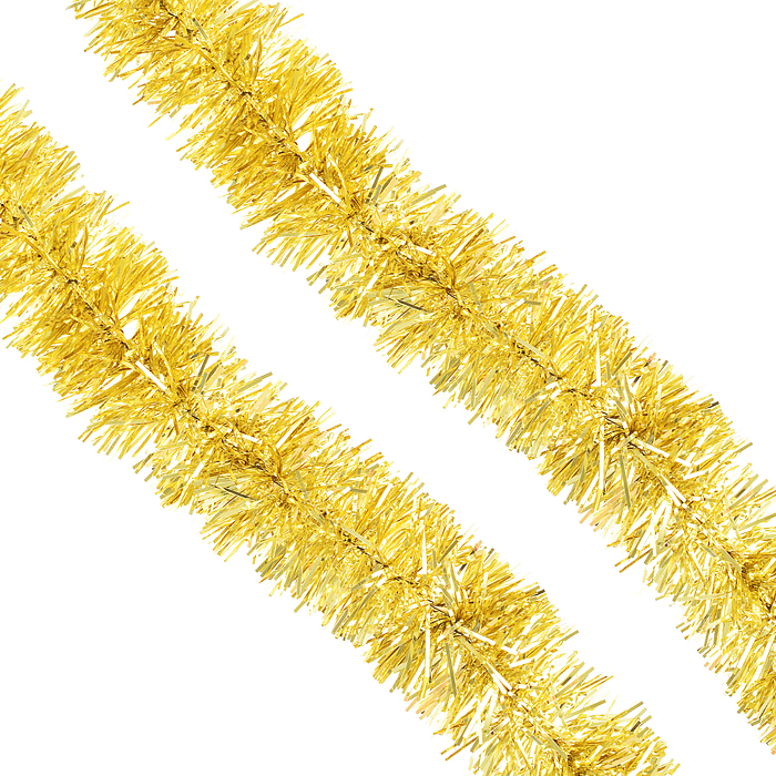 Мишура "Праздничная" золото  d-35, 1 м
