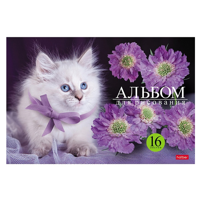 Фото к товару Альбом для рисования 16л А4 на скобе серия "На мягких лапках" Альбом для рисования 16л А4 на скобе серия "На мягких лапках"