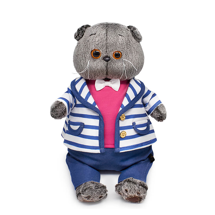 Кот Басик в полосатом жакете