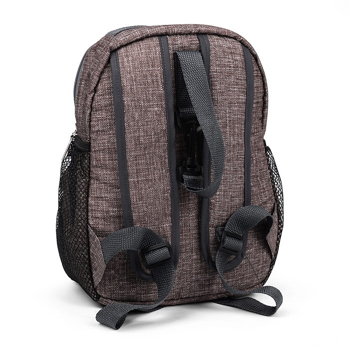 Санки-коляска "Glory gloss" (лён коричневый крупный) 