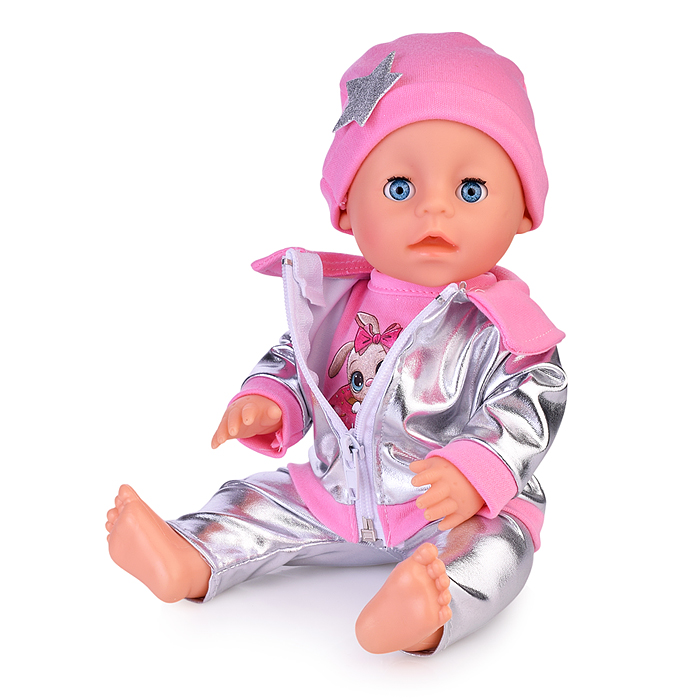 Фото к товару Пупс 30 см, озвуч., (Шаинский музыка пьет, писает, закр. глазки, 4 акс.,) в коробке Пупс 30 см, озвуч., (Шаинский музыка пьет, писает, закр. глазки, 4 акс.,) в коробке