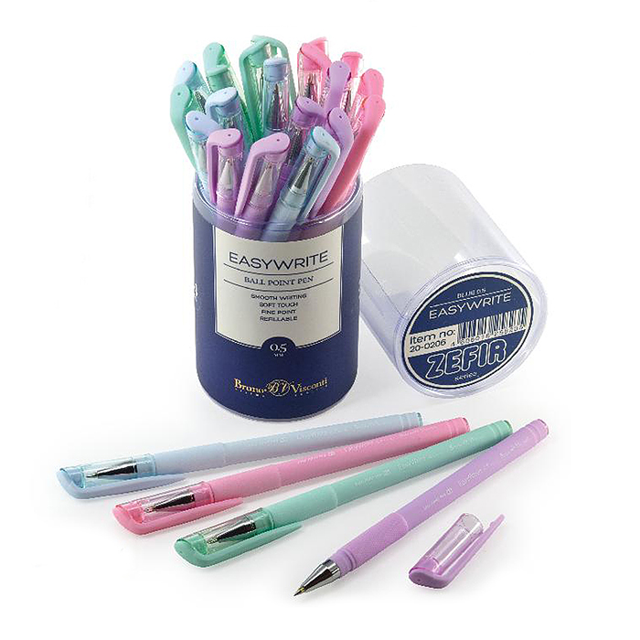 Ручка шариковая "Easywrite Zefir" 0.5 мм, синяя (4 цвета корпуса)