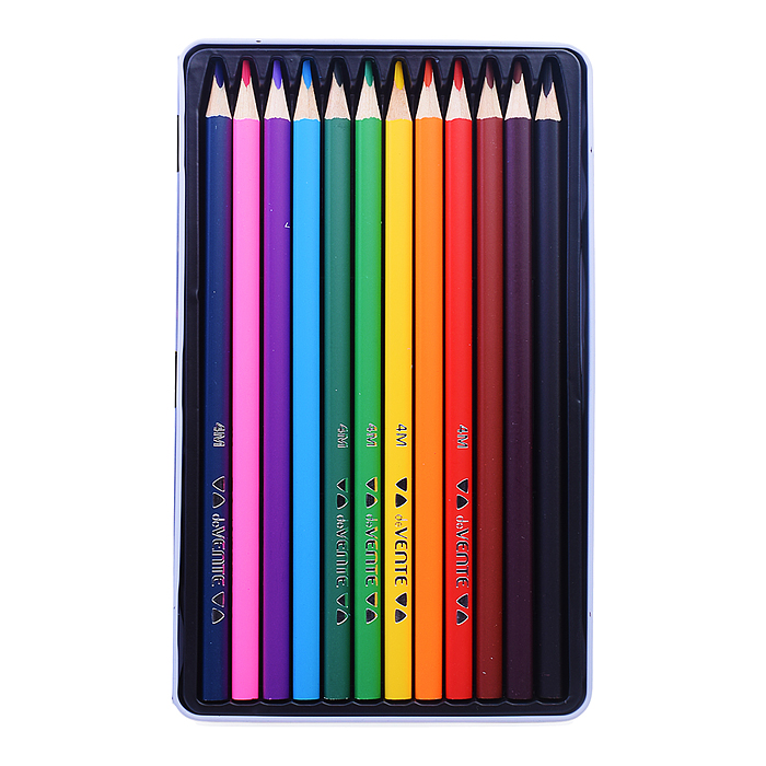 Карандаши цветные "Triolino Ultra 4М" 12 цветов, 4М, диаметр грифеля 3 мм, трехгранные, в п