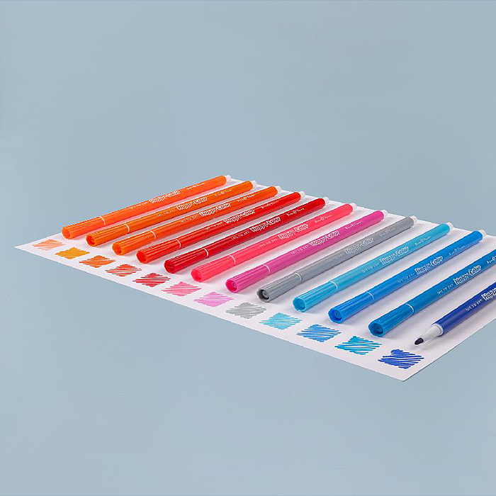 Фото к товару Фломастеры "Happycolor" 24 цв. 4 вида Фломастеры "Happycolor" 24 цв. 4 вида