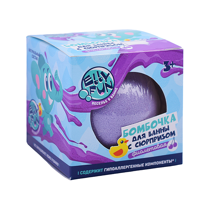 Бомбочка для ванны с сюрпризом. Тон Фиолетовый Бомбочка для ванны с сюрпризом. Тон Фиолетовый
