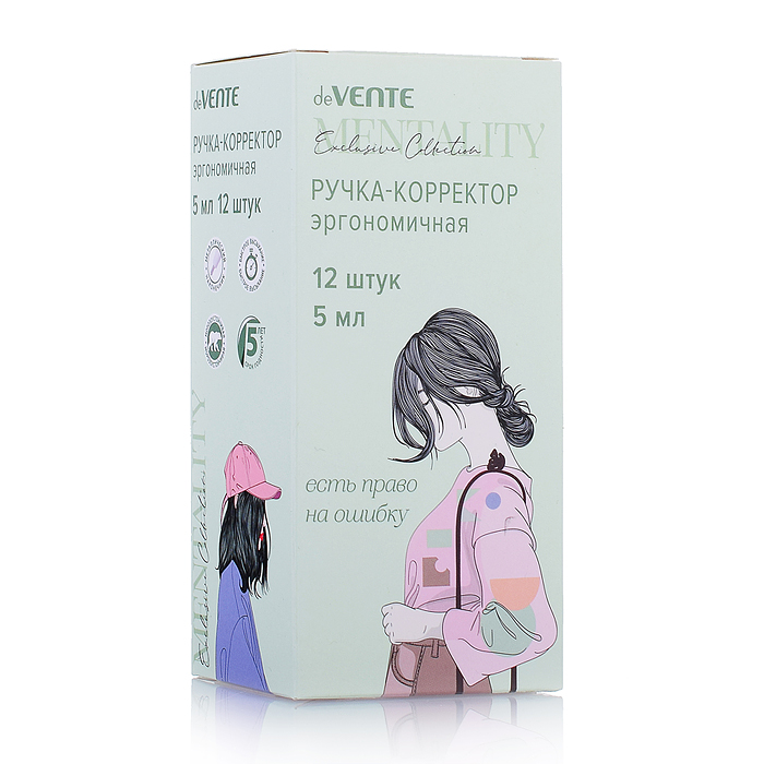 Фото к товару Ручка-корректор "Mentality" 05 мл, с эргономичным корпусом, быстросохнущая, трубчатая систе Ручка-корректор "Mentality" 05 мл, с эргономичным корпусом, быстросохнущая, трубчатая систе