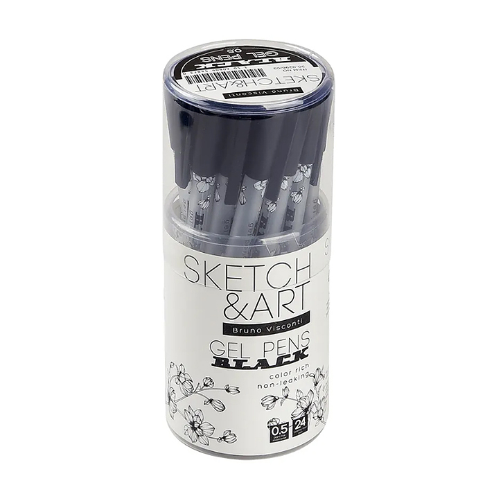 Фото к товару Ручка Sketch&Art "UniWrite.BLACK" гелевая, 0.5 мм, черная Ручка Sketch&Art "UniWrite.BLACK" гелевая, 0.5 мм, черная