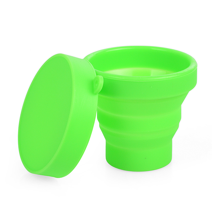 Фото к товару Стакан складной "Mini" 180 мл, диаметр 8 см, высота 8 см, в сложенном виде 2,2 см, силиконо Стакан складной "Mini" 180 мл, диаметр 8 см, высота 8 см, в сложенном виде 2,2 см, силиконо