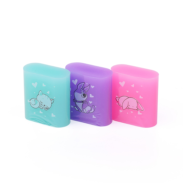 Ластик "HappyGraphix Pastel", 3 цвета