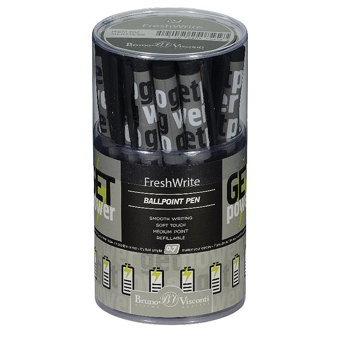 Ручка "FreshWrite. Start-Up. Get power" шариковая 0.7 мм, синяя