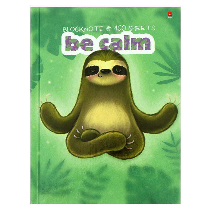 Блокнот-престиж А6 160 л. "Карибские ленивцы"обложка с гелевым наполнением Блокнот-престиж А6 160 л. "Карибские ленивцы"обложка с гелевым наполнением