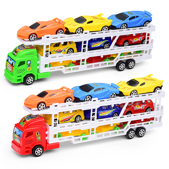 Машина 731-7 "Автовоз" 6 гоночных машин, инерционная, пол колпаком