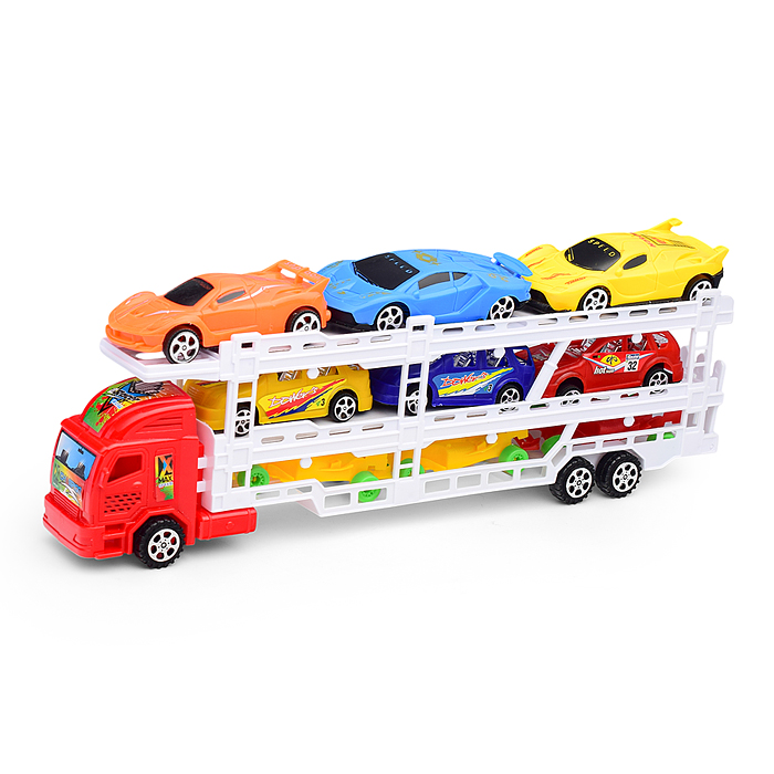 Машина 731-7 "Автовоз" 6 гоночных машин, инерционная, пол колпаком