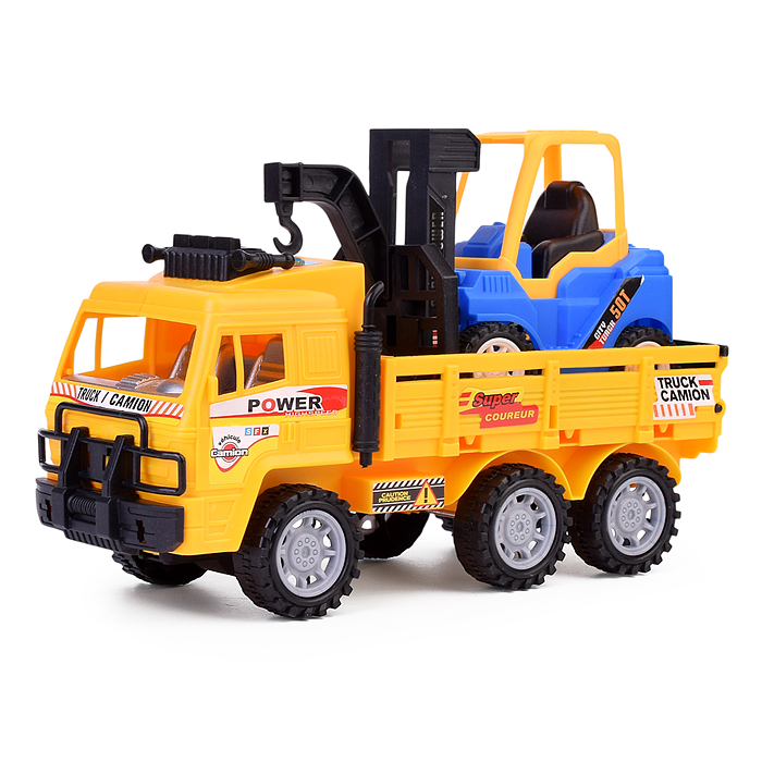 Набор машин 301-4 "Самосвал" с погрузчиком, под колпаком