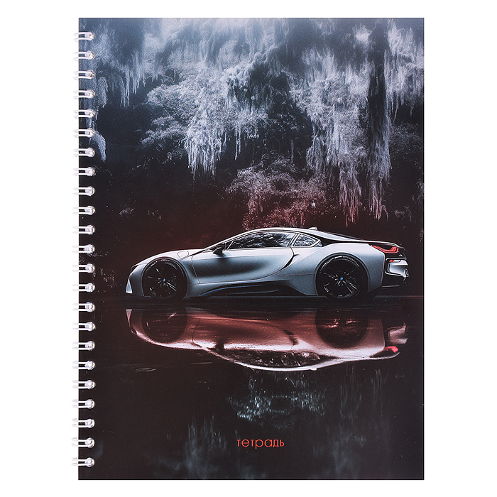 Тетрадь 40л., клетка "Отражение" на гребне Тетрадь 40л., клетка "Отражение" на гребне