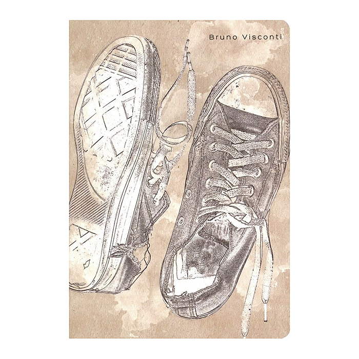 Блокнот-тетрадь 40л. клетка "Мои кеды" 