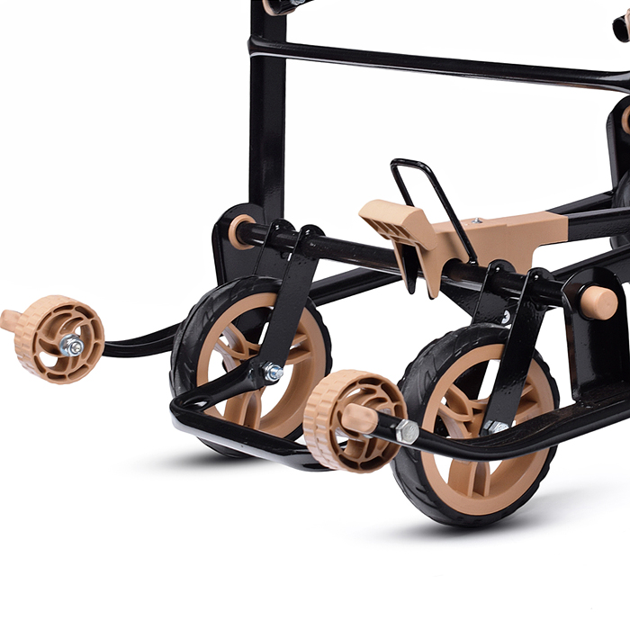 Санки-коляска "Glory gloss" (лён тёмно-синий) 