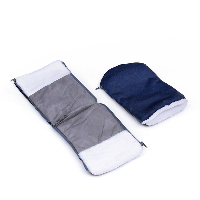 Санки-коляска "Glory gloss" (лён тёмно-синий) 