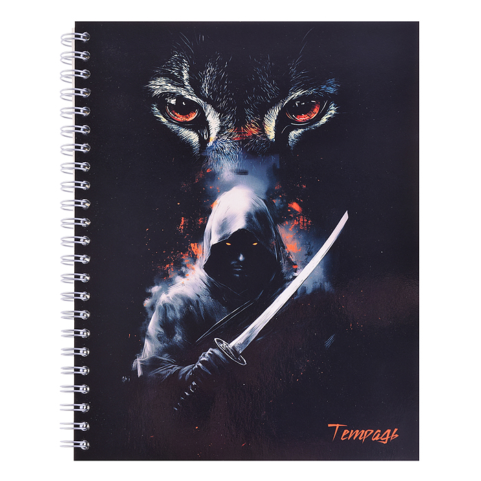 Тетрадь 96л. клетка "Взгляд" на гребне, обл. сплошной УФ лак Тетрадь 96л. клетка "Взгляд" на гребне, обл. сплошной УФ лак