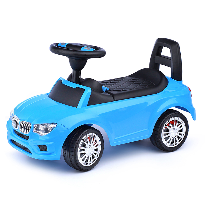 Каталка-автомобиль "SuperCar" №5 со звуковым сигналом (голубая) Каталка-автомобиль "SuperCar" №5 со звуковым сигналом (голубая)