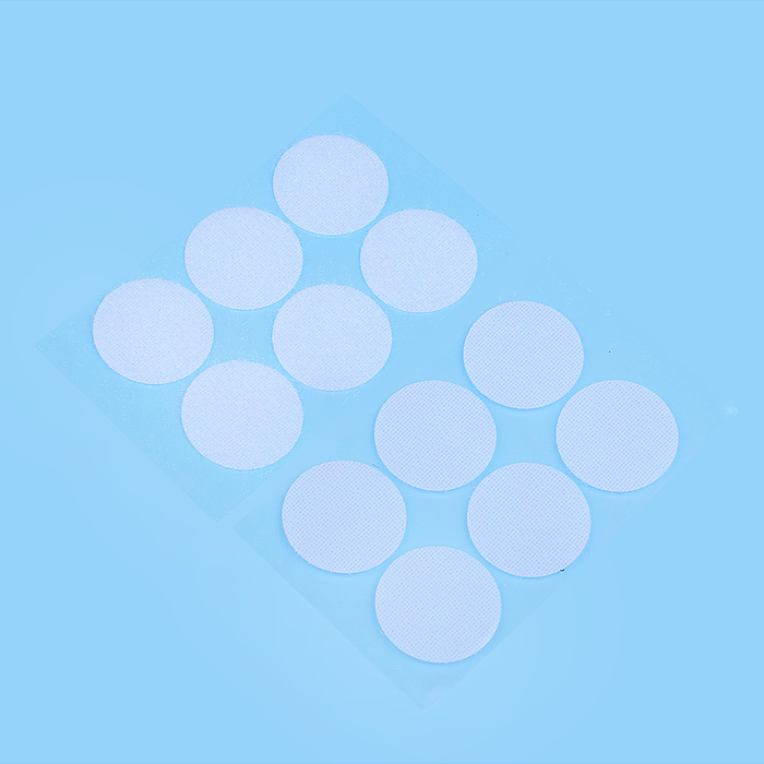 Липучки самоклеящиеся для рукоделия "DIY" диаметр 3 см, 12 шт, 6 пар в пластиковом пакете с