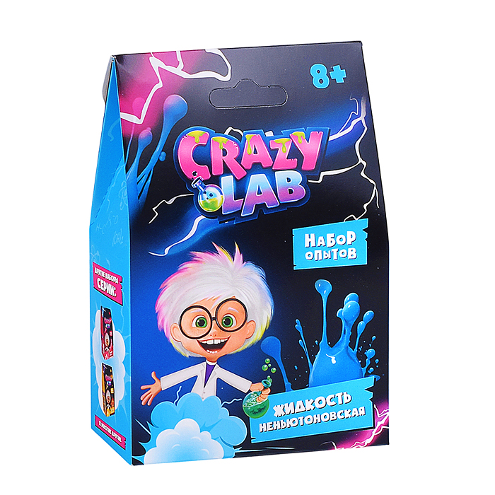 Научно-познавательный набор "Неньютоновская жидкость" модели Crazy Lab