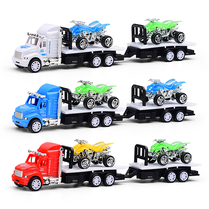 Автовоз 8806-13 "Автопуть" с квадроциклами, в пакете