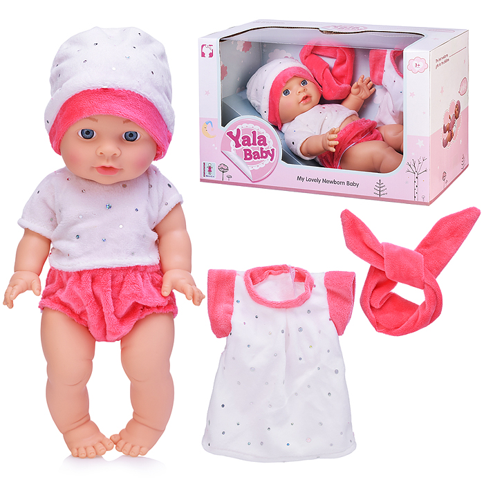 Пупс YL2430C-H "Амелия" с аксессуарами, в коробке