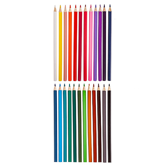 Фото к товару Карандаши цветные 24цв. ECO "Котики бывают разными" заточен. в карт. коробке с европодвесом Карандаши цветные 24цв. ECO "Котики бывают разными" заточен. в карт. коробке с европодвесом