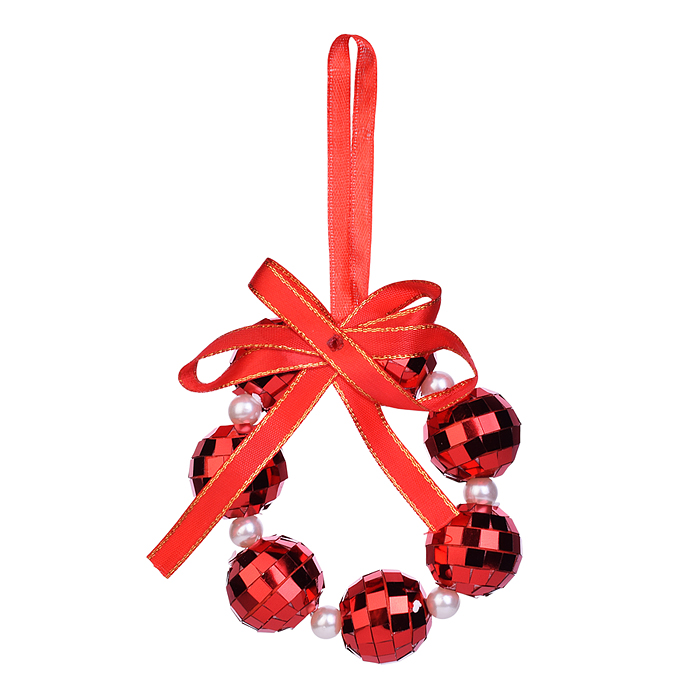 Новогоднее украшение S2514 "Новогодний венок" (10 см) Новогоднее украшение S2514 "Новогодний венок" (10 см)