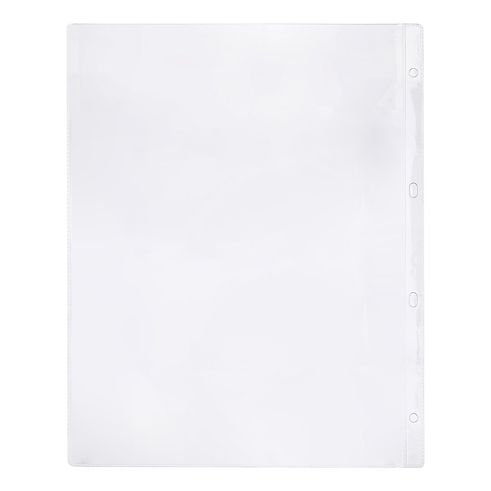 Вкладыш - файл A4  с расширением до 250 листов, 140 мкм, 4 отверстия, ПВХ, проз