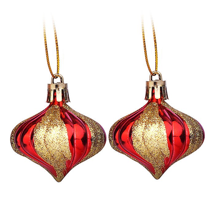 Набор новогодних украшений S2593 (2шт х 5см)