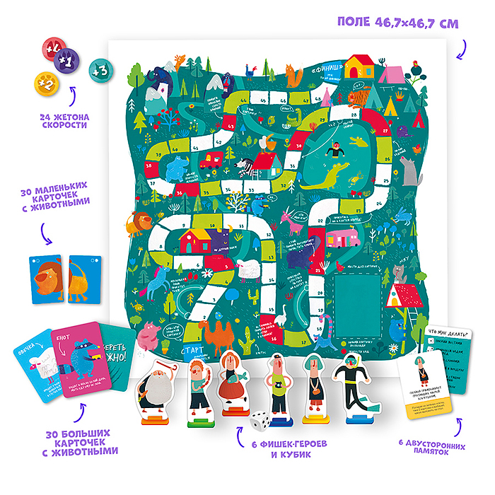 Фото к товару Игра настольная. Озвереть можно. Серия Игра для всей семьи Игра настольная. Озвереть можно. Серия Игра для всей семьи