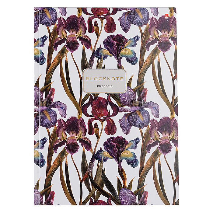 Блокнот-престиж А4 80 л. "Ирисы"
