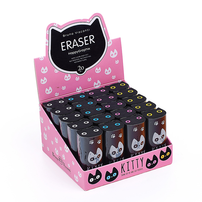 Ластик "HappyGraphix Cats", 4 цвета