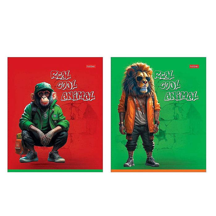 Тетрадь 48л клетка "COOL Animals" А5